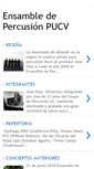 Mobile Screenshot of ensamblepercusionpucv.blogspot.com