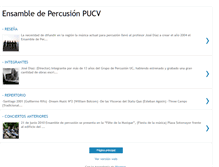 Tablet Screenshot of ensamblepercusionpucv.blogspot.com