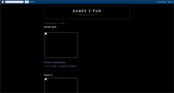 Desktop Screenshot of games2fun.blogspot.com
