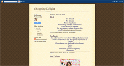 Desktop Screenshot of myshoppingdelight.blogspot.com