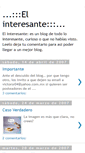 Mobile Screenshot of elinteresante.blogspot.com