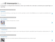 Tablet Screenshot of elinteresante.blogspot.com