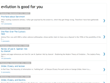 Tablet Screenshot of evilution-is-good-for-you.blogspot.com