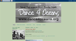 Desktop Screenshot of dance4oceans.blogspot.com