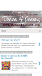 Mobile Screenshot of dance4oceans.blogspot.com