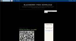 Desktop Screenshot of blackberryfreeload.blogspot.com