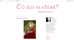 Desktop Screenshot of co-dzis-na-obiad.blogspot.com
