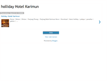 Tablet Screenshot of holiday-karimun.blogspot.com