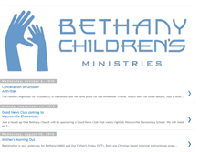 Tablet Screenshot of bethanysuperkids.blogspot.com