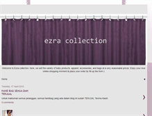 Tablet Screenshot of ezracollection.blogspot.com