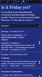 Mobile Screenshot of itsnotfridayyet.blogspot.com
