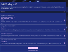Tablet Screenshot of itsnotfridayyet.blogspot.com
