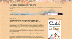 Desktop Screenshot of college-research-papers.blogspot.com