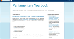 Desktop Screenshot of parliamentaryinformation.blogspot.com