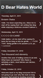 Mobile Screenshot of dbearhatesworld.blogspot.com