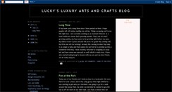 Desktop Screenshot of luckysluxuryartsandcraftsblog.blogspot.com