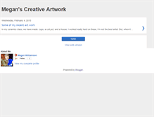 Tablet Screenshot of megansartwork.blogspot.com