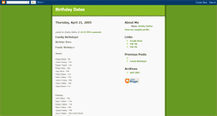 Desktop Screenshot of mathurfamilybirthdays.blogspot.com