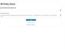 Tablet Screenshot of mathurfamilybirthdays.blogspot.com