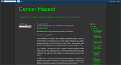 Desktop Screenshot of hazardcancer.blogspot.com