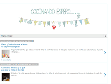 Tablet Screenshot of cocinandoespero.blogspot.com
