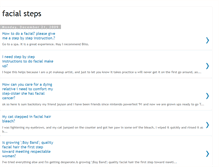 Tablet Screenshot of facial-steps-et.blogspot.com