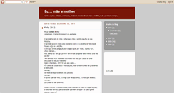 Desktop Screenshot of eumaeemulher.blogspot.com