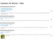 Tablet Screenshot of catholicsformccainpalin.blogspot.com