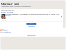 Tablet Screenshot of adoptionindia.blogspot.com