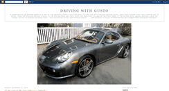 Desktop Screenshot of drivingwithgusto.blogspot.com