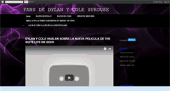 Desktop Screenshot of dylan-y-cole-sprouse-fans.blogspot.com