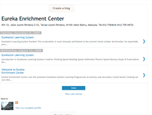 Tablet Screenshot of eureka-enrichment-center.blogspot.com