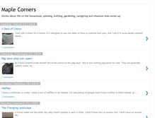 Tablet Screenshot of maplecorners.blogspot.com