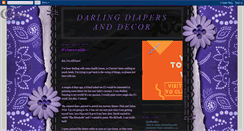 Desktop Screenshot of darlingdiapersanddecor.blogspot.com