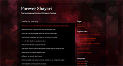 Desktop Screenshot of 4evershayari.blogspot.com