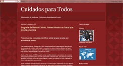 Desktop Screenshot of cuidadosparatodos.blogspot.com