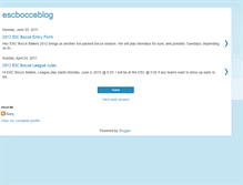 Tablet Screenshot of escbocceblog.blogspot.com