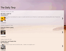 Tablet Screenshot of dailyterp.blogspot.com