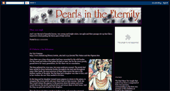 Desktop Screenshot of pearlsintheeternity.blogspot.com