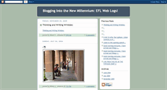 Desktop Screenshot of blogging-into-the-new-millennium.blogspot.com