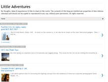 Tablet Screenshot of little-adventures.blogspot.com
