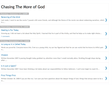 Tablet Screenshot of chasingthemore.blogspot.com