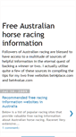 Mobile Screenshot of freehorseracinginfo.blogspot.com