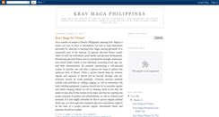 Desktop Screenshot of kravmagaphilippines.blogspot.com