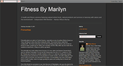 Desktop Screenshot of fitnessbymarilyn.blogspot.com