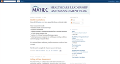 Desktop Screenshot of healthcareleadershipblog.blogspot.com