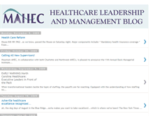 Tablet Screenshot of healthcareleadershipblog.blogspot.com