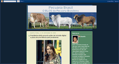 Desktop Screenshot of pecuariabrasil.blogspot.com