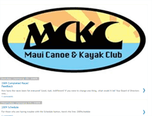 Tablet Screenshot of mauicanoeandkayakclub.blogspot.com