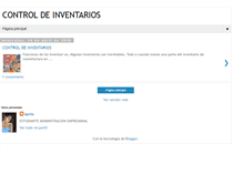 Tablet Screenshot of controldeinventario.blogspot.com